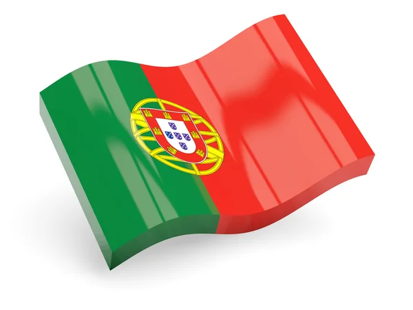 3D-vlag van portugal — Stockfoto