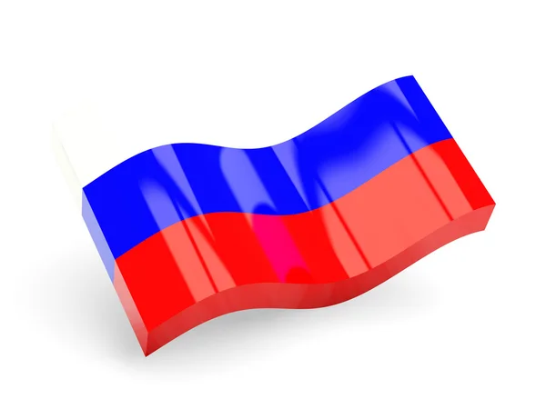3d Flagge von Russland — Stockfoto