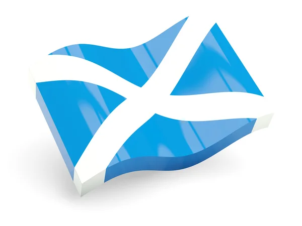 3D прапор Шотландії — стокове фото