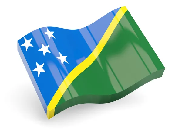 3D σημαία των Νήσων του Σολομώντα — Φωτογραφία Αρχείου