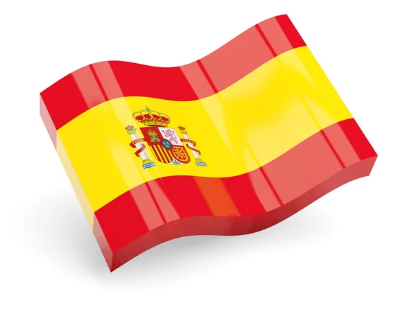 3D σημαία της Ισπανίας — Φωτογραφία Αρχείου