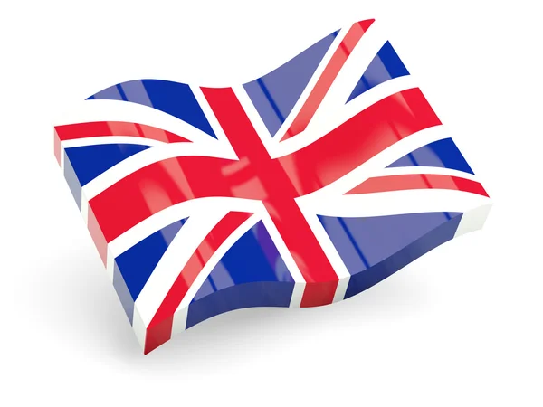 3d flag of united kingdom — Stock Photo, Image