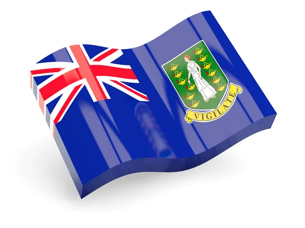 3D flagga Jungfruöarna brittiska — Stockfoto