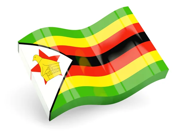 Bandeira 3d de zimbabwe — Fotografia de Stock