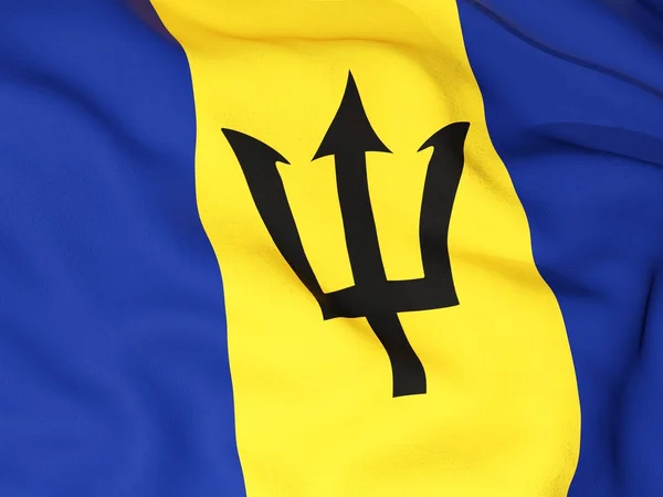 巴巴多斯国旗的 — 图库照片