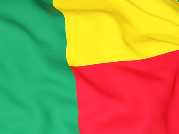 Flagge von Benin — Stockfoto