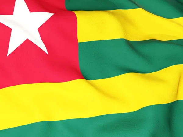 Flagge von Togo — Stockfoto