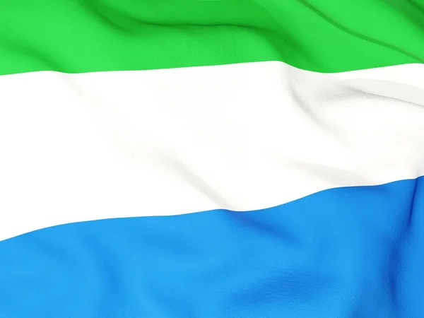 Sierra Leones flagga — Stockfoto