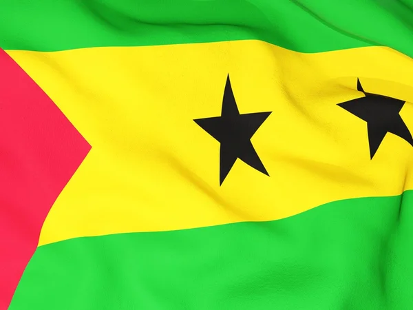 Flaga Sao Tome i Principe — Zdjęcie stockowe