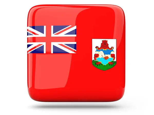 Kvadrat ikon av bermuda — Stockfoto