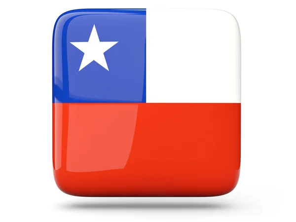 Ikona kwadratu Chile — Zdjęcie stockowe