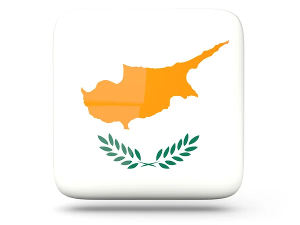 Τετράγωνο εικονίδιο της Κύπρου — Φωτογραφία Αρχείου