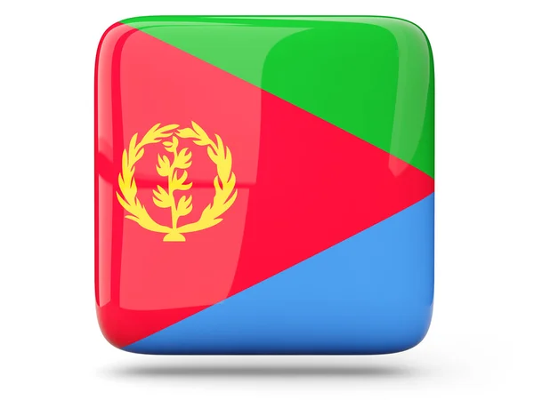 Квадратная икона эритреи — стоковое фото
