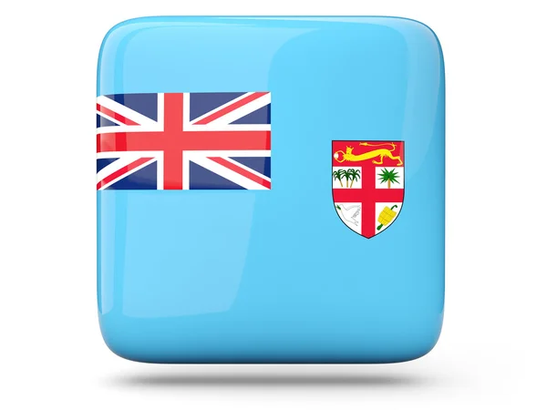 Ikona kwadratu Fidżi — Zdjęcie stockowe