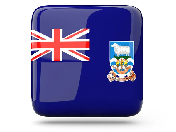 Square icon of falkland islands — Stock Photo, Image