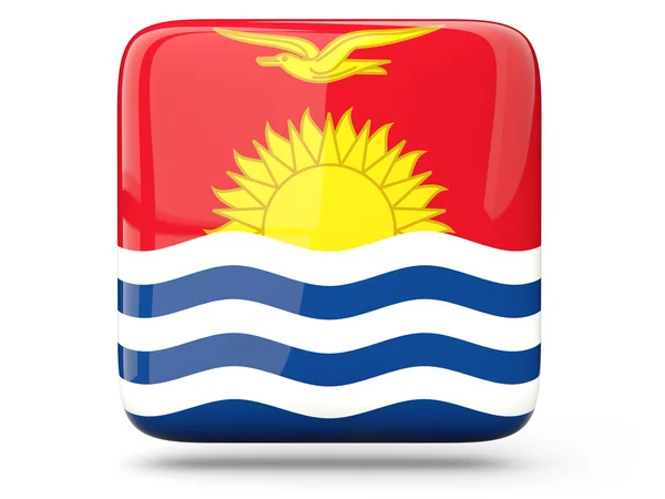 Ikona kwadratu Kiribati — Zdjęcie stockowe