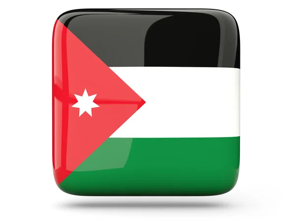 Vierkante pictogram van Jordanië — Stockfoto