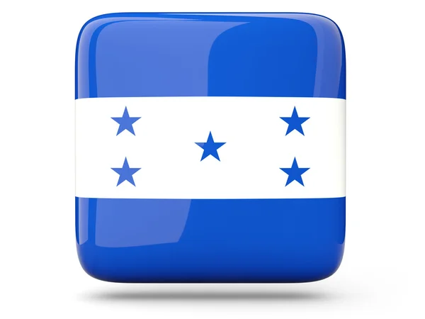 Vierkante pictogram van honduras — Stockfoto