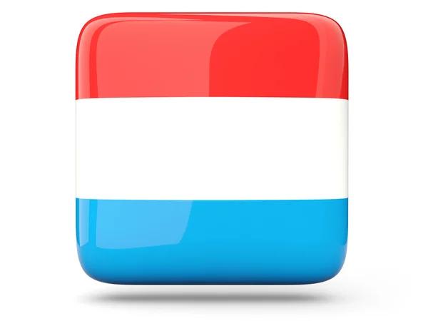 Square icon of luxembourg — Stock Photo, Image