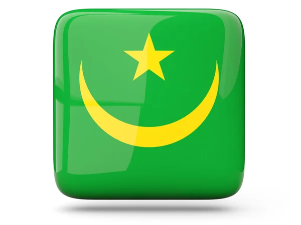 Ikona kwadratu Mauretanii — Zdjęcie stockowe