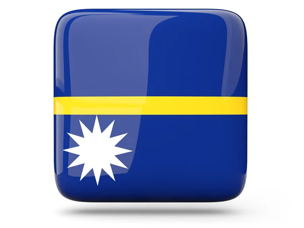Fyrkantiga ikonen Nauru — Stockfoto