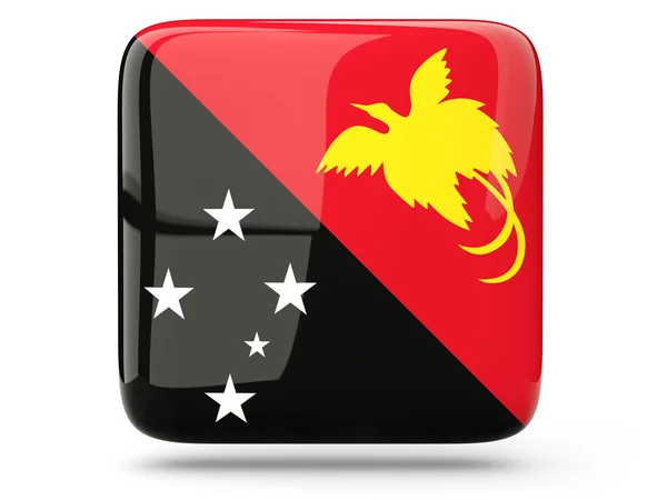 Square icon of papua new guinea — Stock Photo, Image