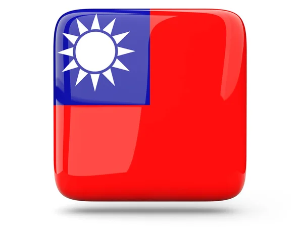 Ícone quadrado da república da China — Fotografia de Stock