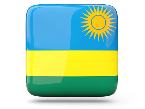 Square icon of rwanda — Stock Photo, Image