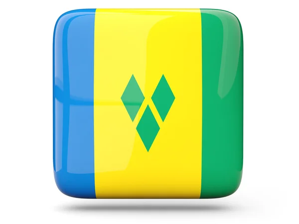 Fyrkantiga ikonen i saint vincent och Grenadinerna — Stockfoto