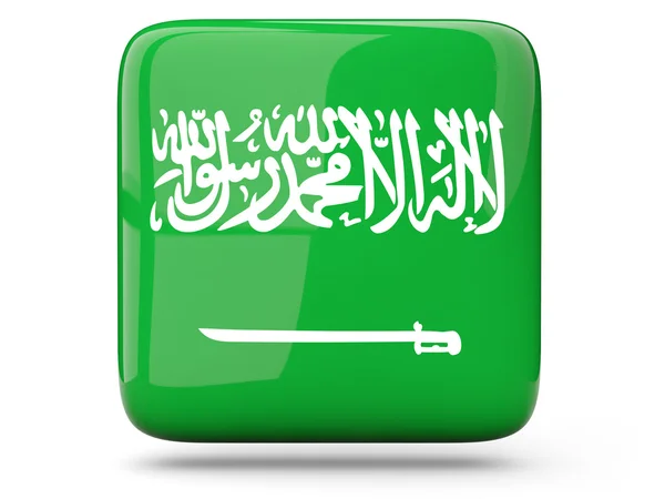 Vierkante pictogram van Saoedi-Arabië — Stockfoto