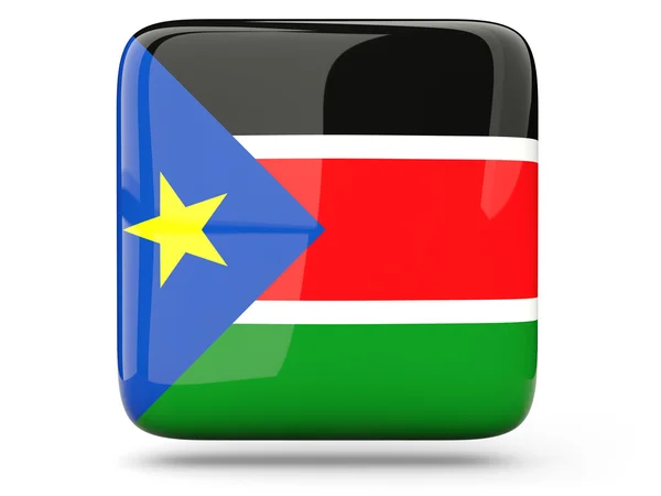 Square icon of south sudan — Stock Photo, Image