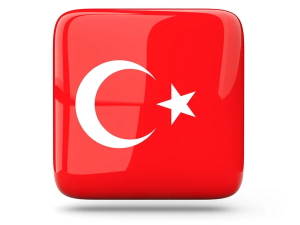 Vierkante pictogram van Turkije — Stockfoto