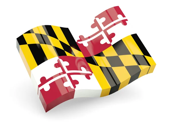 Ícone ondulado de Maryland — Fotografia de Stock