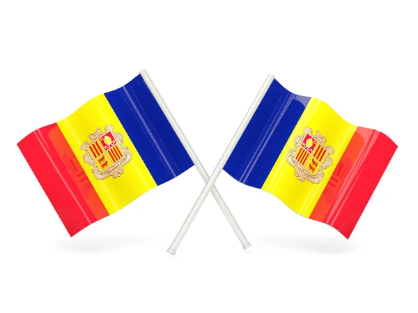 Flagge von andorra — Stockfoto