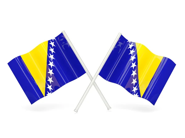 ボスニア・ヘルツェゴビナの国旗 — ストック写真
