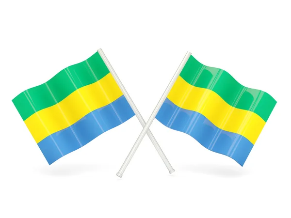 Flag of gabon — Stock Photo, Image