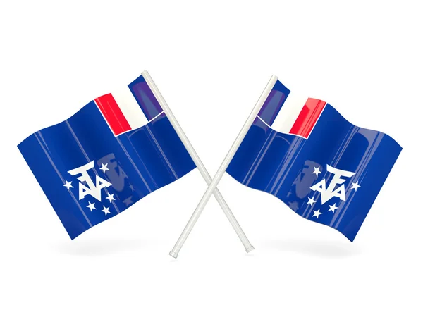 南フランス領土の旗 — ストック写真