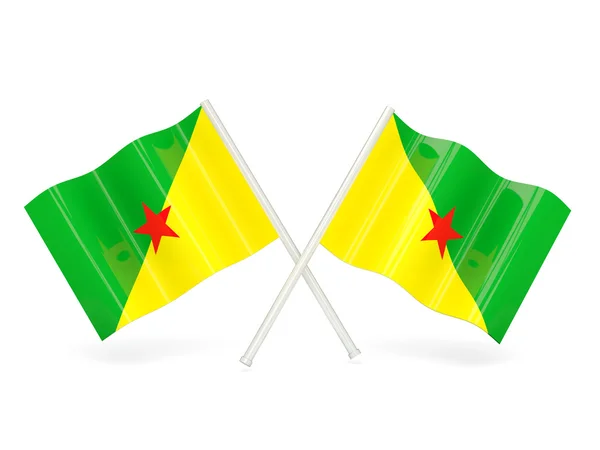 Flag of french guiana — Stock Photo, Image