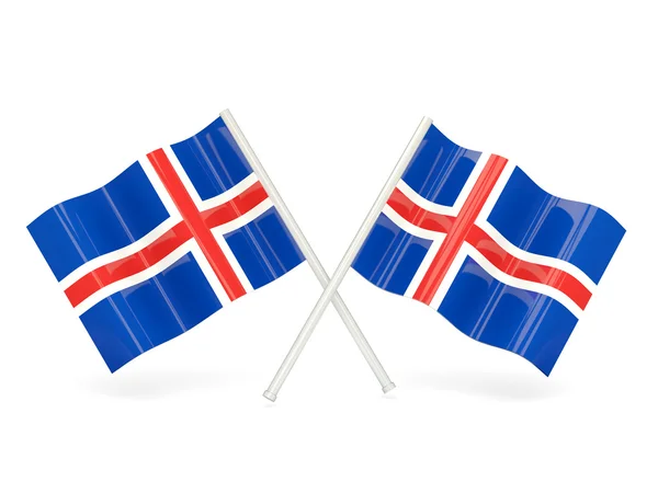 Flag of iceland — Stock Photo, Image