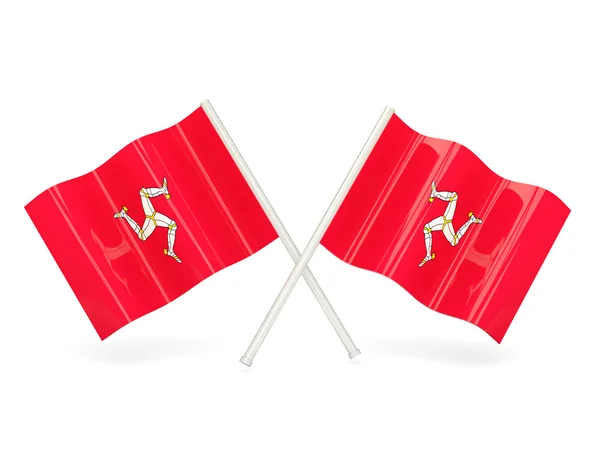 3.马恩岛的国旗 — 图库照片