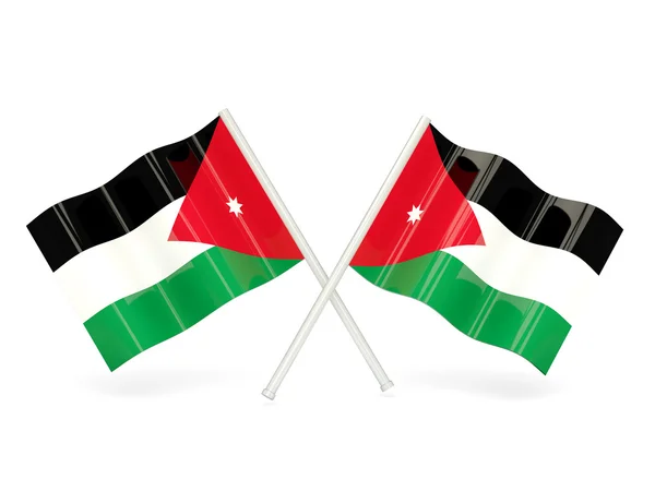 Flagge Jordaniens — Stockfoto