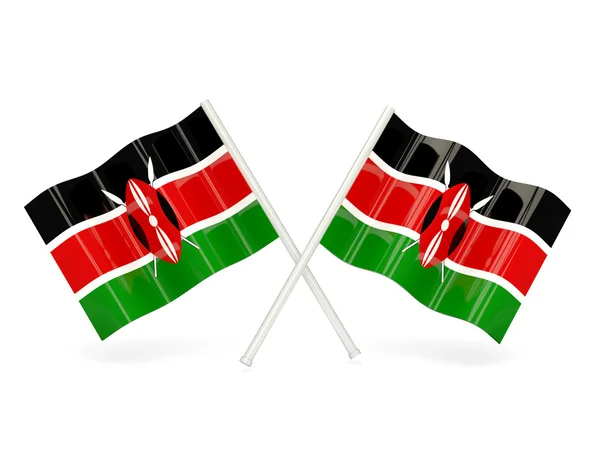 Kenyas flagg – stockfoto