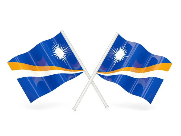 Vlajka Marshallova ostrova — Stock fotografie