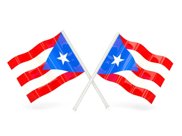 Flag of puerto rico — Stock Photo, Image