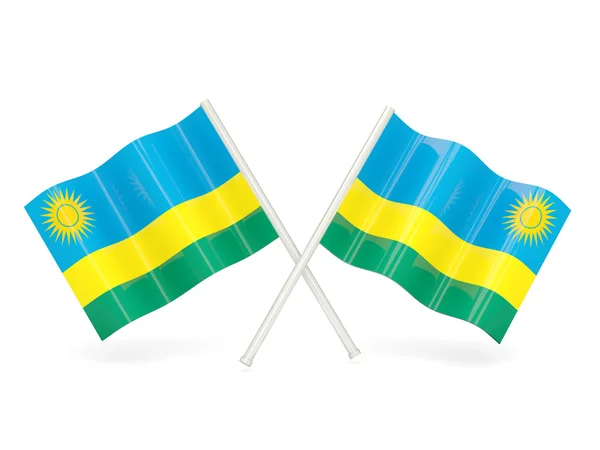 Vlag van rwanda — Stockfoto