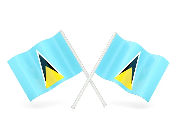 Vlag van Saint Lucia — Stockfoto