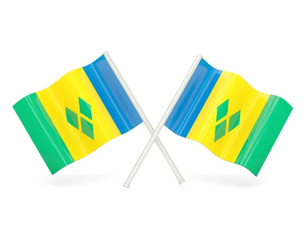 Flag of saint vincent and the grenadines — Stock Photo, Image