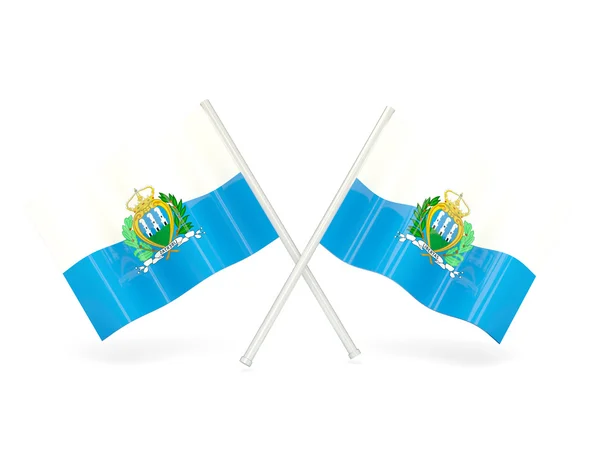 Vlag van San Marino — Stockfoto