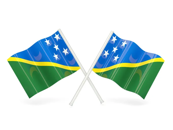 Solomon Adaları bayrağı — Stok fotoğraf