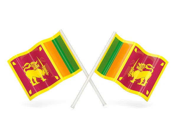 Flagge von sri lanka — Stockfoto
